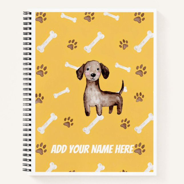 Cahier Os Et Pattes De Teckel (Devant)