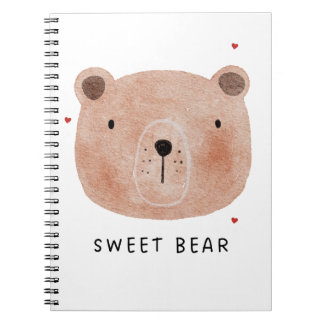 Cahier Ourson Mignon | Bois Minimaliste