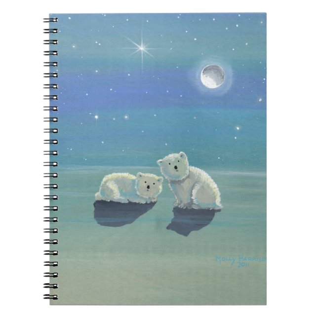 Cahier Oursons Polaires Mignons (Devant)