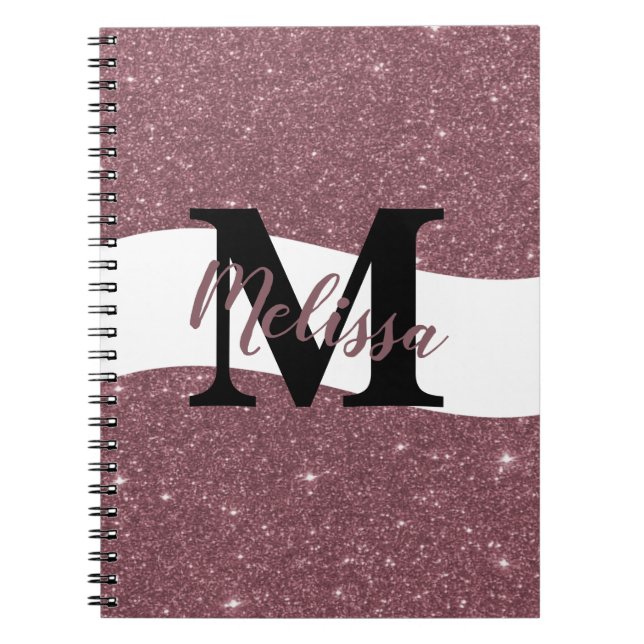 Cahier pailleté personnalisé (Devant)