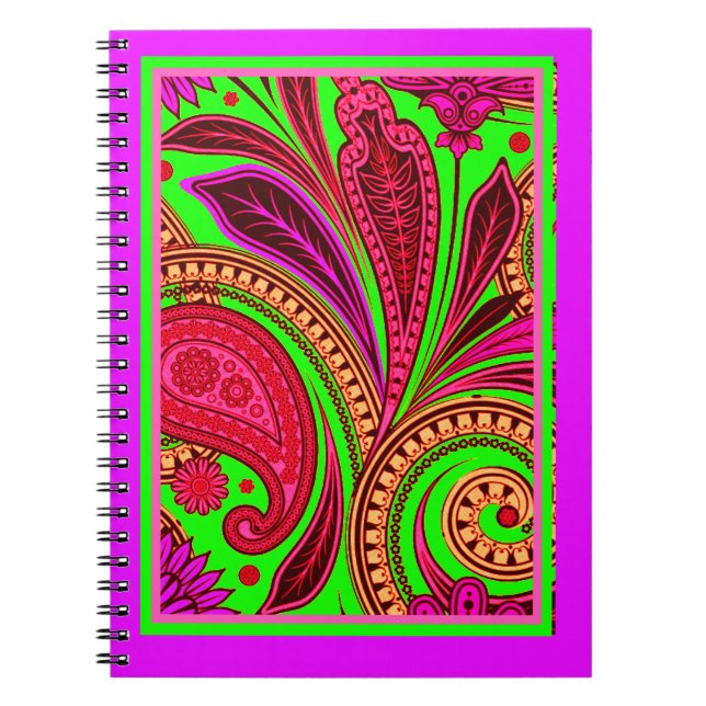 Cahier paisley sauvage (Devant)