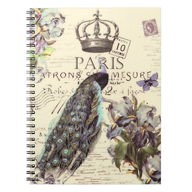 Cahier paon Royal Paris (Devant)