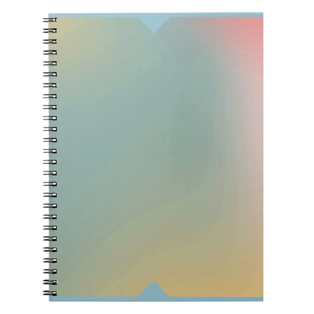Cahier Pastel Ombre Dégradé Douce Couverture Avant (Devant)