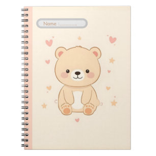 Cahier Pastel Ours Mignon