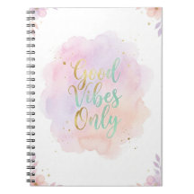 Cahier Pastel Thème Good Vibes Only |
