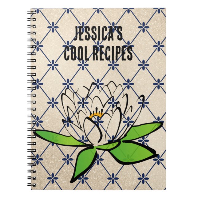 Cahier personnalisable. Changez le nom/texte (Devant)