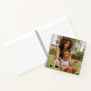 Cahier personnalisé à reliure spirale avec photo
