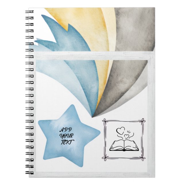 Cahier personnalisé à reliure spirale avec photos (Devant)