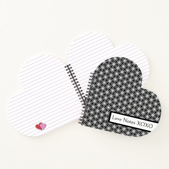Cahier personnalisé à reliure spirale en forme de  (Intérieur)
