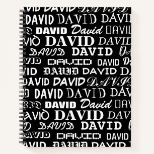 Cahier personnalisé avec impression de nom en typo