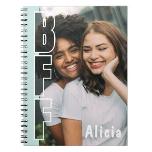 Cahier personnalisé BFF Illusion Photo Sarcelle
