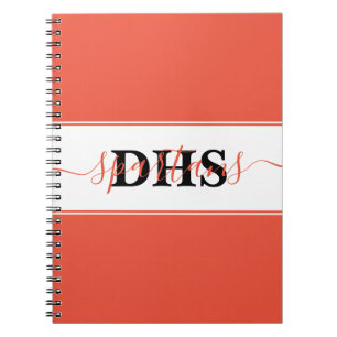 Cahier personnalisé bloc de couleur de l'école