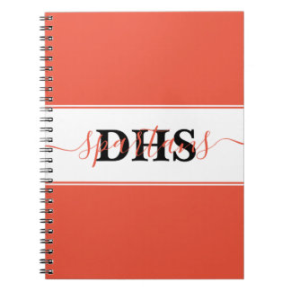 Cahier personnalisé bloc de couleur de l'école