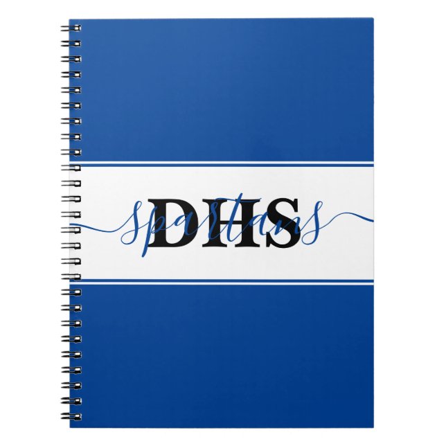 Cahier personnalisé bloc de couleur de l'école (Devant)