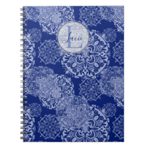 Cahier personnalisé Boho Moody Blues Mandalas