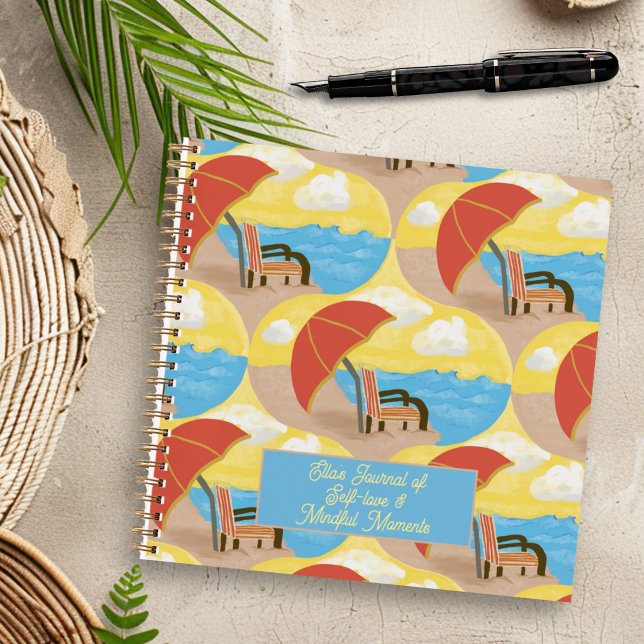 Cahier Personnalisé Chaise de Plage Côtière à Spir (Créateur téléchargé)