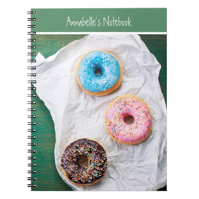 Cahier personnalisé de l'école Yum Donuts (Devant)