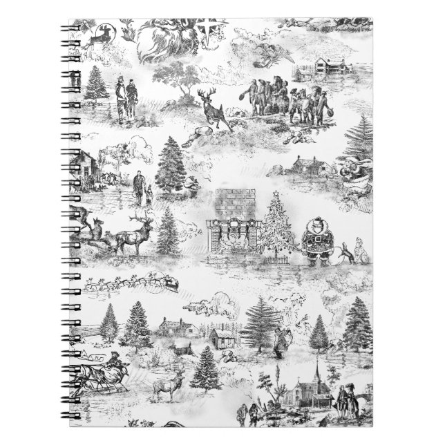 Cahier personnalisé de Noël vintage (Devant)