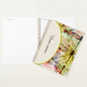 Cahier personnalisé des libellules abstraites