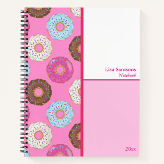 Cahier personnalisé Doughnuts glacés
