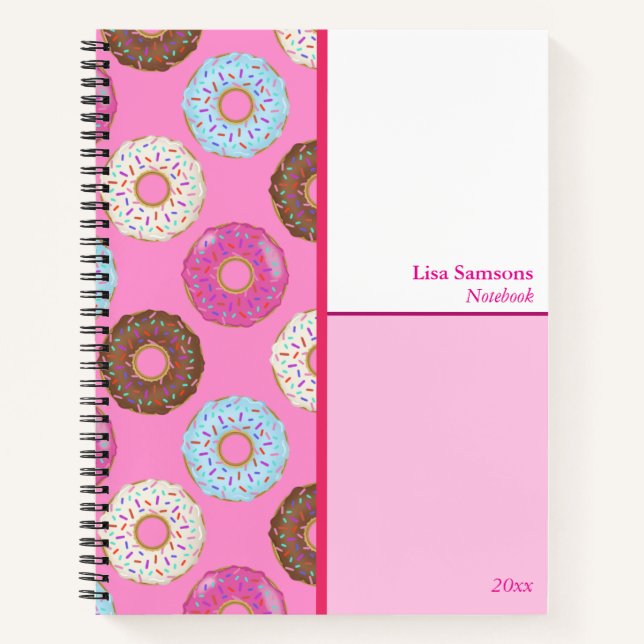 Cahier personnalisé Doughnuts glacés  (Devant)