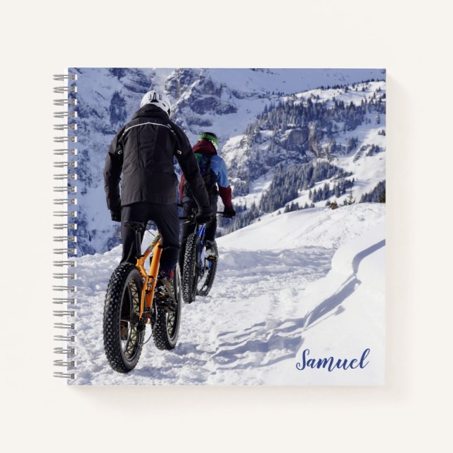 Cahier personnalisé en spirale VTT (Devant)