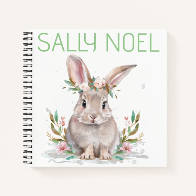 Cahier personnalisé mignon et coloré (Devant)