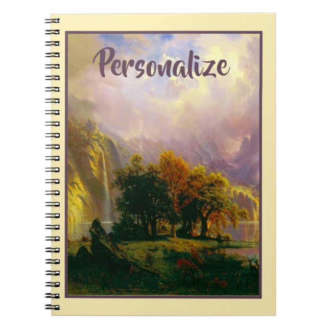 cahier personnalisé montagnes Rocheuses (Devant)