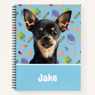 Cahier personnalisé motif chien mignon