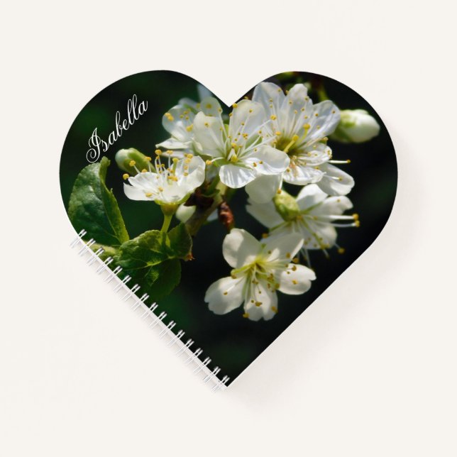 Cahier personnalisé Original Plum Art Heart (Devant)