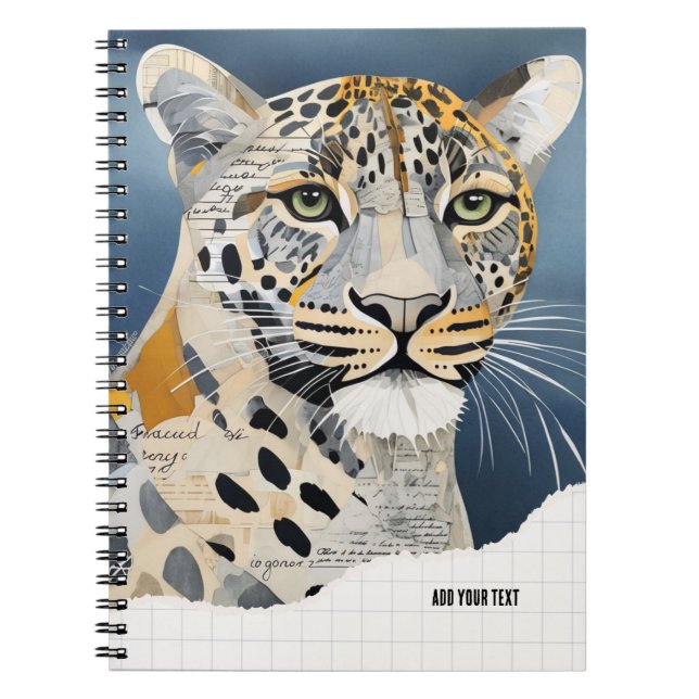 Cahier personnalisé Paper Leopard Notebook Journal (Devant)