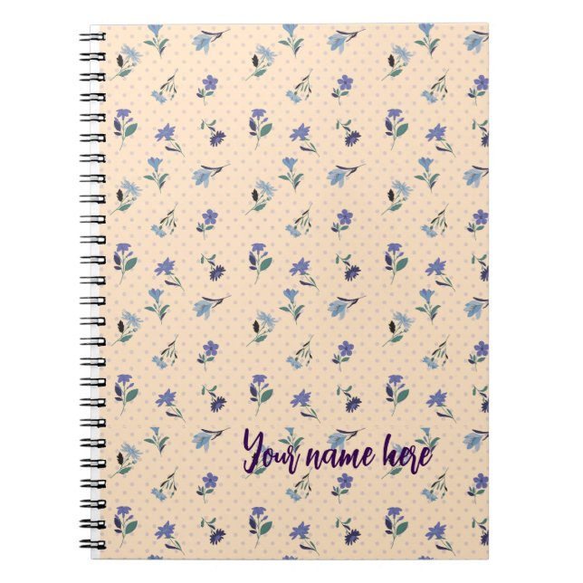 Cahier personnalisé Peachify Pastel Blooms (Devant)