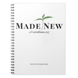 Cahier personnalisé pour chrétiens refait à neuf