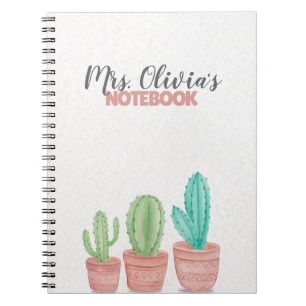 Cahier personnalisé pour enseignant cadeau joli