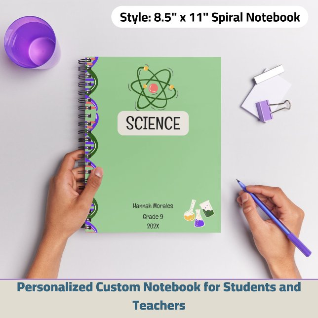 Cahier personnalisé pour les étudiants  (Personalized Custom Notebook for Students and Teachers)