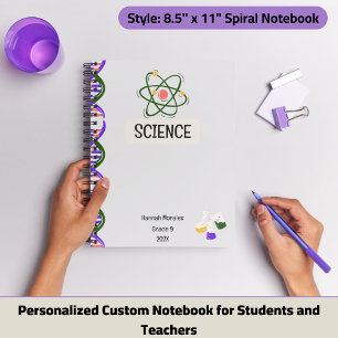Cahier personnalisé pour les étudiants