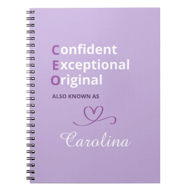 Cahier personnalisé pour PDG - Cadeaux originaux p (Devant)