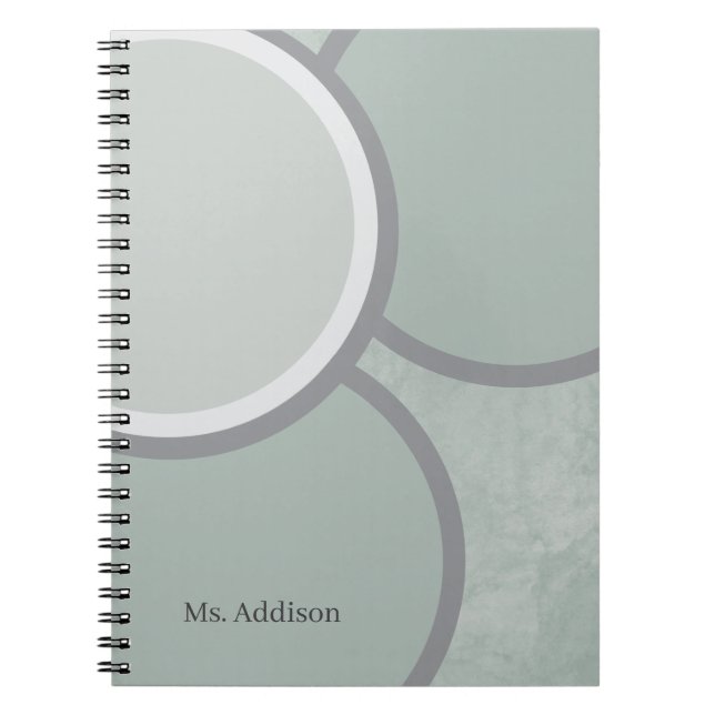 Cahier personnalisé relié en spirale (Devant)