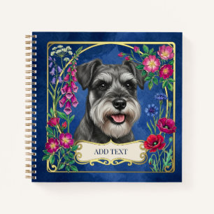 Cahier personnalisé Schnauzer sel et poivre