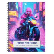 Cahier personnalisé sur le thème de l'anime