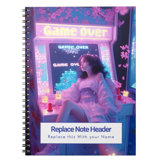 Cahier personnalisé sur le thème de l'anime (Devant)