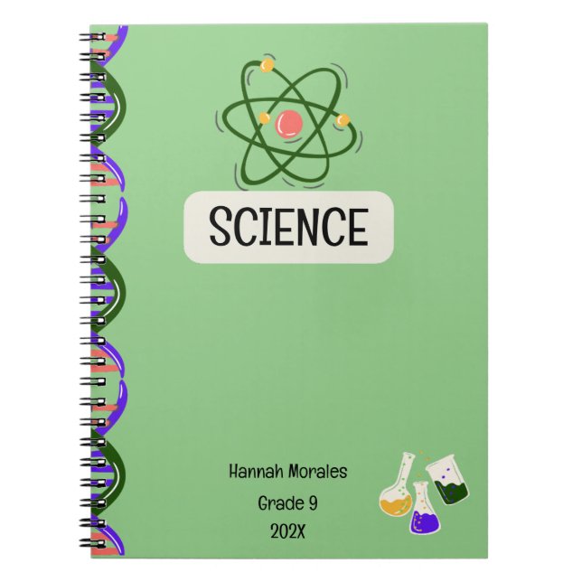 Cahier personnalisé sur mesure pour les étudiants (Devant)