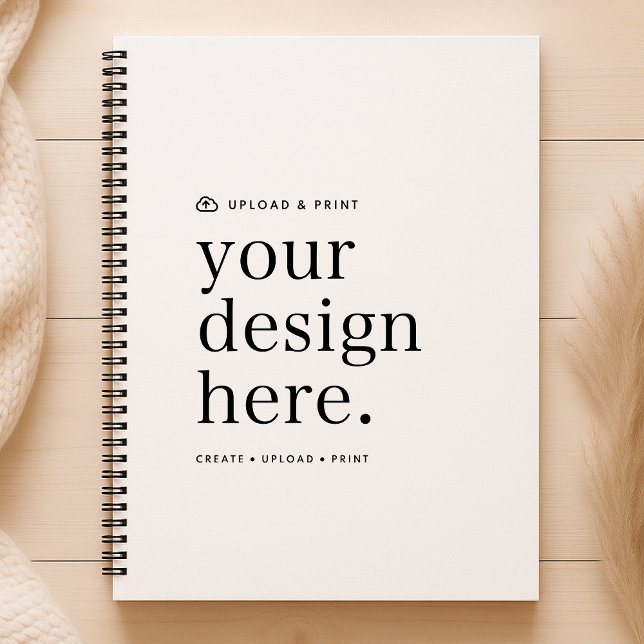 Cahier personnalisé | Téléchargement de conception (Versatile spiral notebook template for business, weddings, special occasion events, gifting & more!)