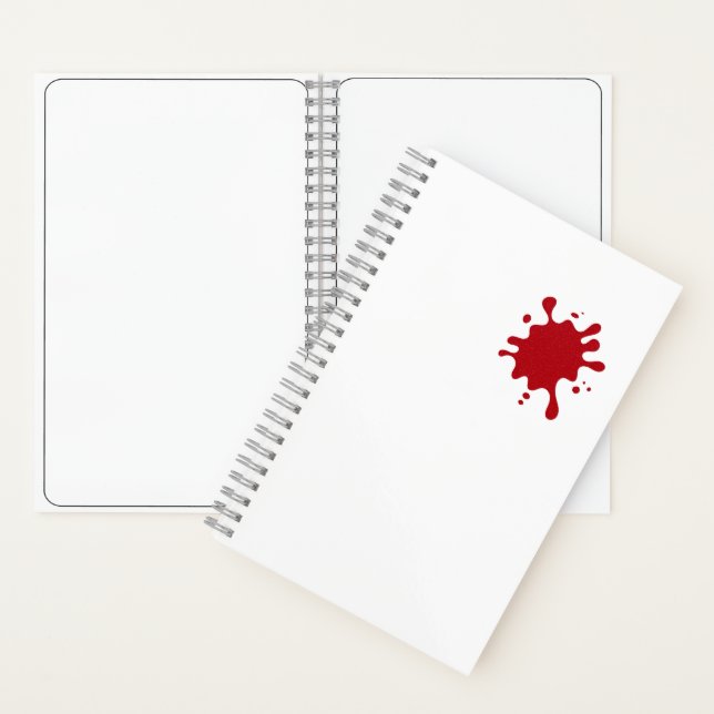Cahier personnalisé Tomato Red Splash (À l'intérieur)