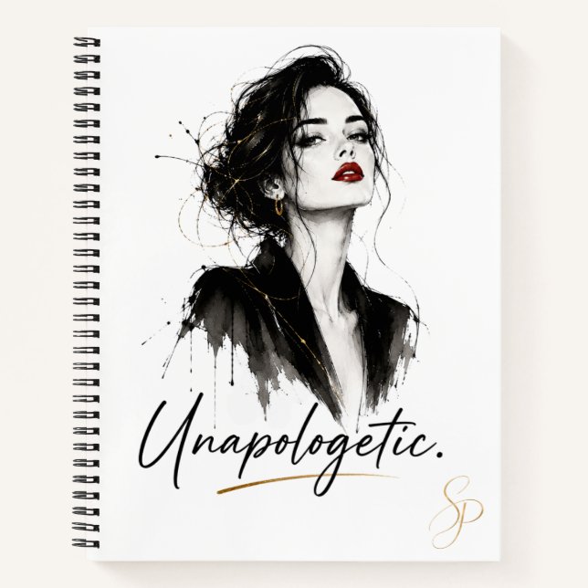 Cahier personnalisé Unapologetic.  (Devant)