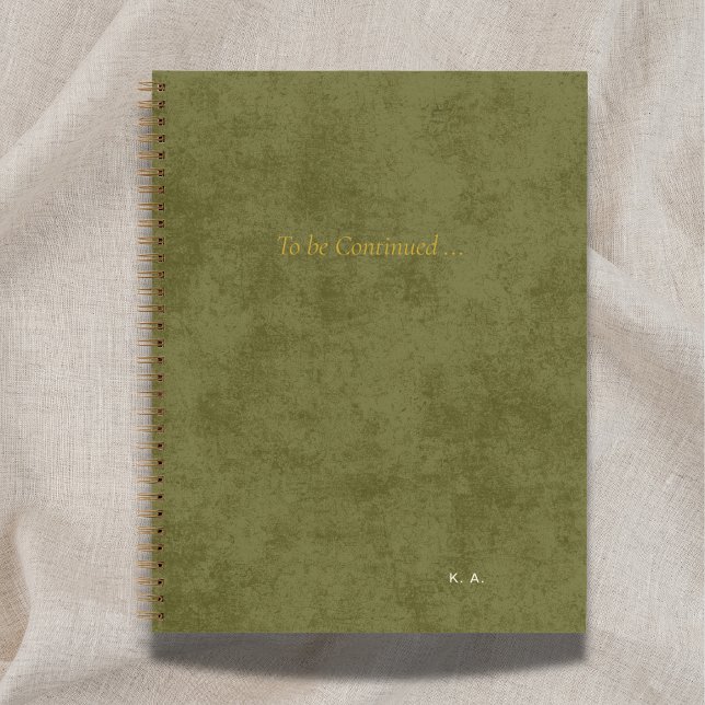 Cahier personnalisé vert 'À suivre'* (Créateur téléchargé)