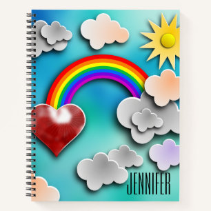 Cahier Personnel Découpe Arc-en-Ciel Journal Créat
