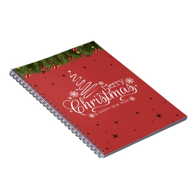 Cahier photo à reliure spirale « Joyeux Noël et No (Côté Droit)