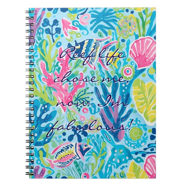 Cahier photo à spirale graphique élégant (Devant)