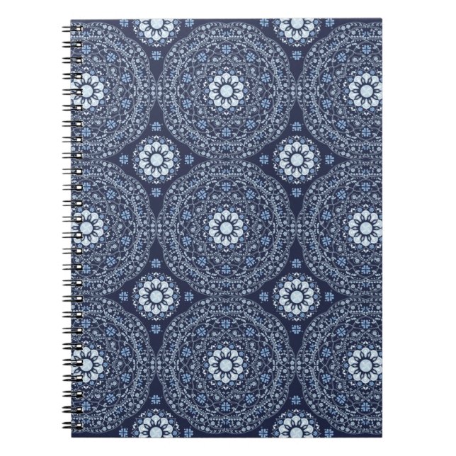 Cahier photo à spirale Mandala Bleu (Devant)